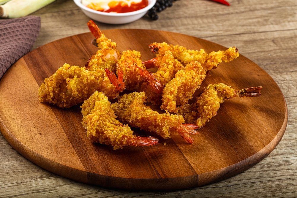 Golden Fried Prawns