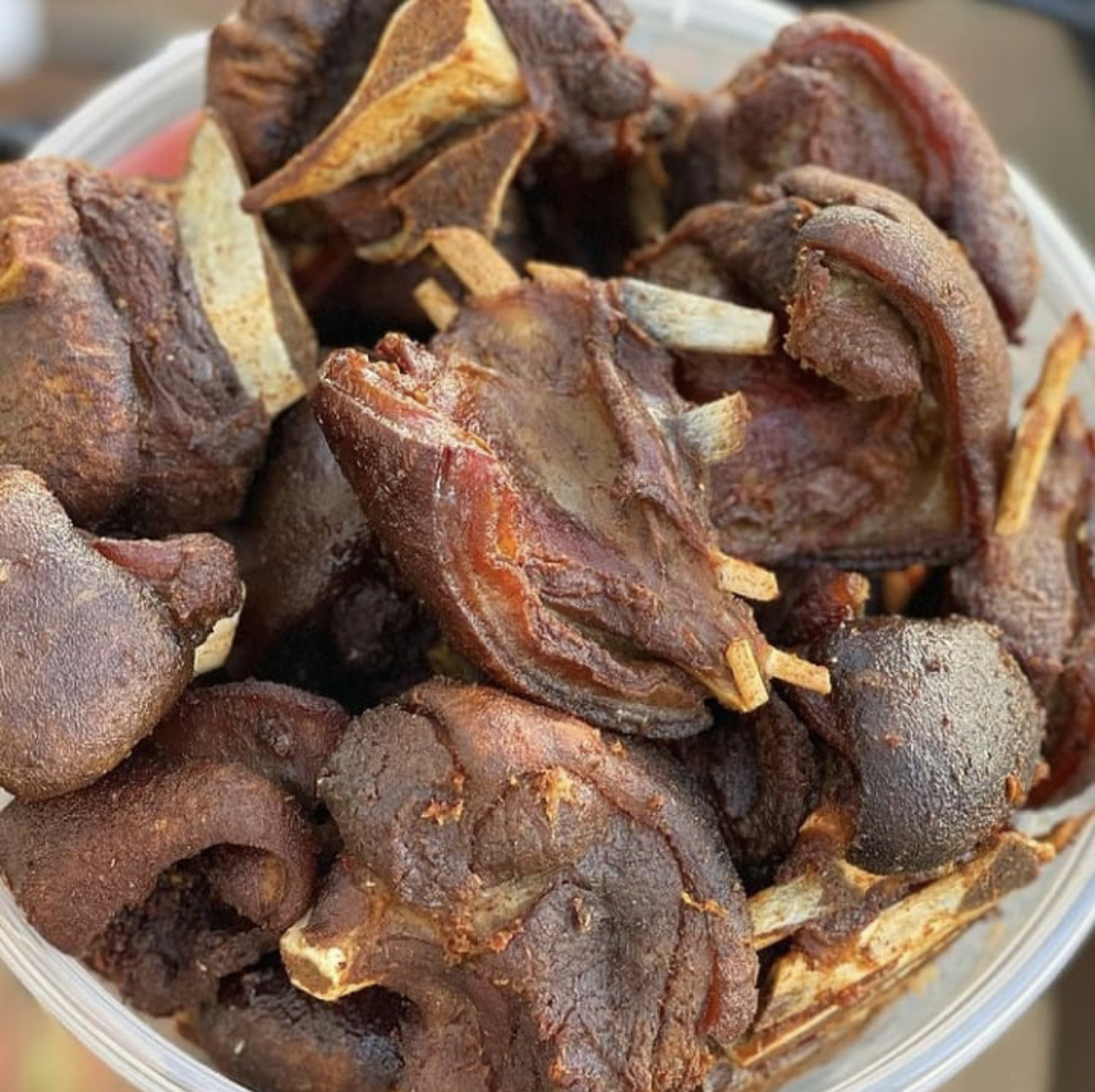 Pan Fried Goat Meat