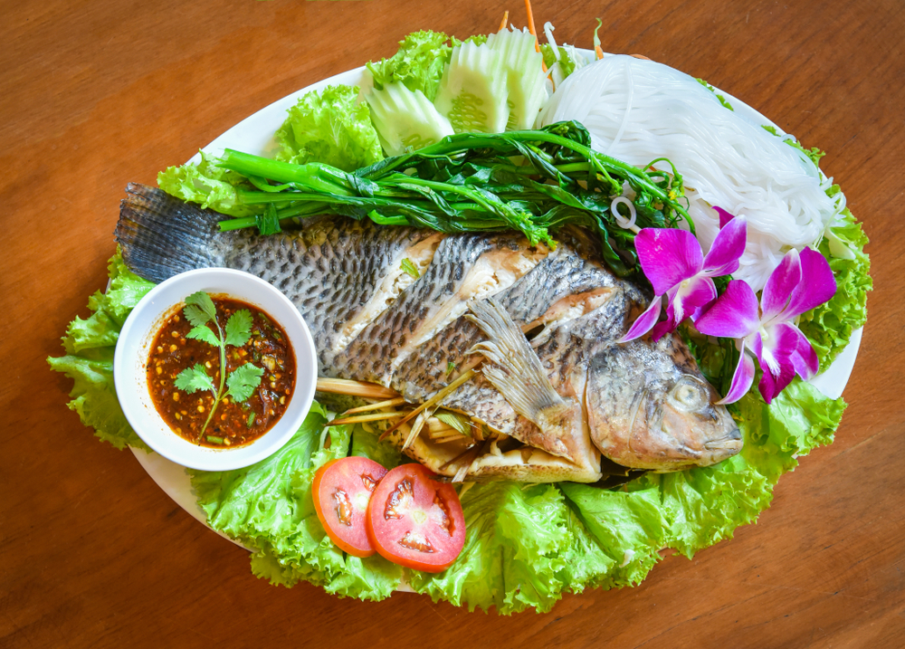 Boiled Whole Tilapia