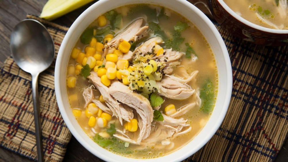 Sweet Corn Chicken Soup